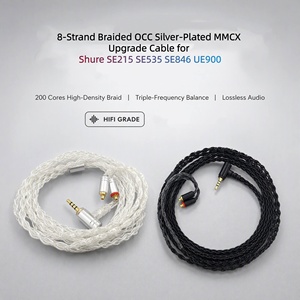 Cable de audio de repuesto MMCX de 1.2 m (4 pies) y 2.5 mm para auriculares <span class=keywords><strong>SE215</strong></span>, SE535, SE846, UE900 - Product Image 2