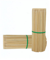 100% brochettes de barbecue jetables écologiques bâtons de bambou résistants à la chaleur pratiques matériau naturel