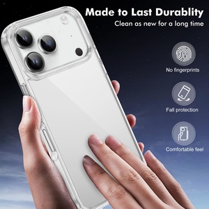 Funda Transparente 5 en 1 para Teléfono, Carcasa Acrílica Transparente de Fábrica, Protector de Pantalla de Vidrio Templado, Protectores de Lente para iPhone Air - Product Image 2
