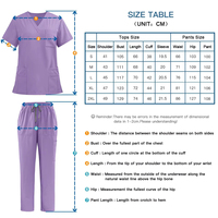 Ensemble de blouses médicales 2 pièces, haut à col en V et pantalon droit, uniformes infirmiers extensibles pour femmes