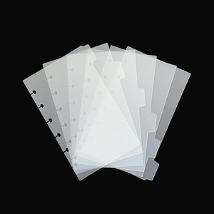 <span class=keywords><strong>Séparateur</strong></span> d'index <span class=keywords><strong>de</strong></span> liant <span class=keywords><strong>transparent</strong></span> en plastique givré A4, utilisé pour les diviseurs <span class=keywords><strong>de</strong></span> pages d'index à feuilles mobiles <span class=keywords><strong>de</strong></span> <span class=keywords><strong>bureau</strong></span> quotidien - Product Image 2