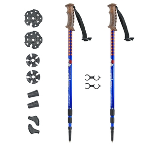 Bras <span class=keywords><strong>de</strong></span> <span class=keywords><strong>randonnée</strong></span> télescopique à poignée <span class=keywords><strong>de</strong></span> liège, leurre amortisseur, pour chasse, <span class=keywords><strong>randonnée</strong></span>, Trekking - Product Image 1
