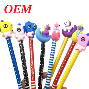 Topper bonito <span class=keywords><strong>3D</strong></span> personalizado de dibujos animados en forma de pluma de animal chino - Product Image 6