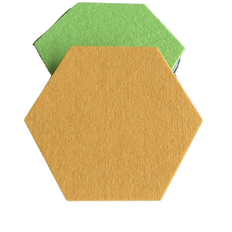 Доска из войлочной плитки, шестигранная доска с нажимным штифтом для настенного декора, самоклеящиеся настенные доски для объявлений