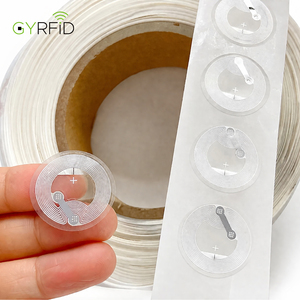 Etiqueta NFC de papel en rollo de 25 mm de diámetro, etiqueta NFC 213 de 13.56MHz, adhesivo NFC, incrustación en seco/húmedo - Product Image 1