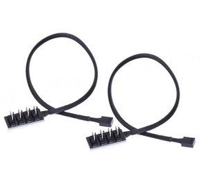 Câble d'alimentation pour ventilateur de refroidissement de PC Host Case, 1 femelle vers 4 mâles, prise 4 broches, concentrateur de ventilateur 4 ports, câble séparateur pour ventilateur de refroidissement PWM multi-voies - Product Image 5