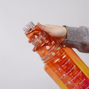 <b>Large</b> Capacity Water Cup Plastic Straw Cup Simple Space Pot Cycling Bottle Outdoor Sports Water Cup Three-Piece <b>Gift</b> Set - Product Image 3