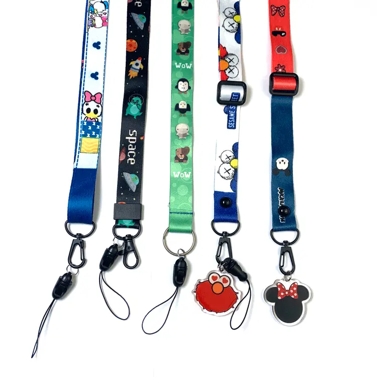 Wholesales Custom Cell Phone Neckband Keychain Sling ID Card Dadge Holder Neck Strap Lanyard