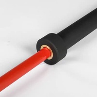 Barre d'haltères portable en acier allié unisexe de 20 kg, noire, durable, prête à être expédiée avec garantie de qualité de 3 ans pour la salle de sport