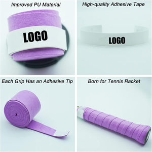 OEM commercio all'ingrosso racchetta da <span class=keywords><strong>Tennis</strong></span> <span class=keywords><strong>Squash</strong></span> paddle impugnatura nastro personalizzato colore PU materiale antiscivolo sudore assorbente Overgrips per Beach <span class=keywords><strong>Tennis</strong></span> - Product Image 2