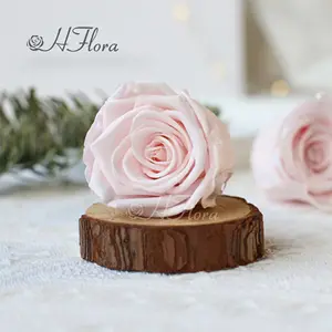 Hflora-Rosa preservada para la cabeza, flores Eternity, venta al por mayor, rosa blanca, negra, etc., 40 colores para siempre, rosa de 4-5cm