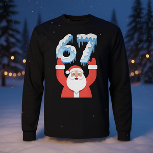 67 Maglietta a maniche lunghe Meme Babbo Natale con design invernale a tema natalizio con neve e ghiaccio - Product Image 3