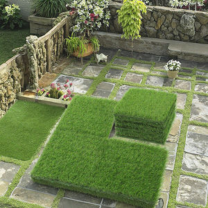 Çin fabrika sentetik çim peyzaj su geçirmez çevre dostu plastik çim dış mekan kullanımı sıcak satış - Product Image 4