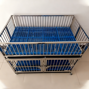 Equipo Veterinario, Jaula Modular <span class=keywords><strong>para</strong></span> Perros <span class=keywords><strong>de</strong></span> Acero Inoxidable con Diseño Moderno y Simple, Cierre <span class=keywords><strong>de</strong></span> Botón <span class=keywords><strong>para</strong></span> Mayor Comodidad y Seguridad <span class=keywords><strong>para</strong></span> Mascotas - Product Image 6