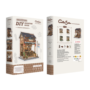 <span class=keywords><strong>Cutebee</strong></span> 2025 nouveau produit 3d Puzzle en bois jouets CWGC217 Choshi No Shitamachi bricolage Miniature maison Style japonais bricolage livre Nook - Product Image 5