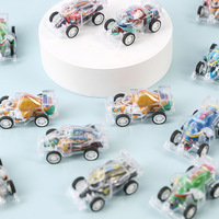 Mini Voiture de Formule Transparente à Double Couche avec Mécanisme de Recul, Jouet en Plastique pour Enfants, Cadeau de Maternelle, Jouet Bonbon
