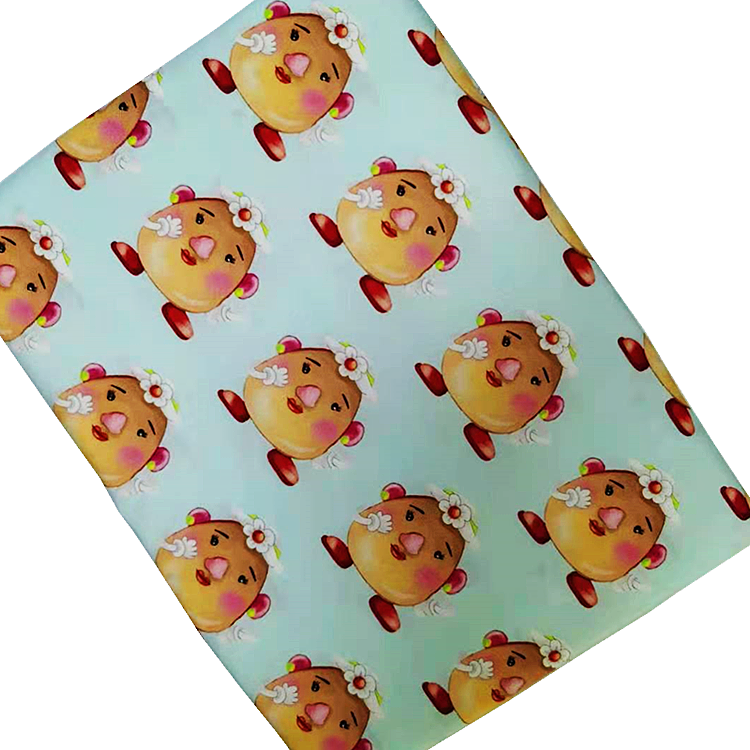 wholesale Digital Printed Fabric Cotton 100% Cotton plain woven Poplin Custom Cotton Woven Fabric for garment