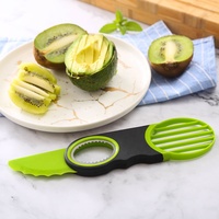 Nieuwe keuken gadgets producten 3-in-1 avocado tool mes fruitsnijder voor kiwi