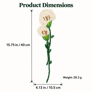 Applique florale en forme de carnation, faite main, ornée de perles et de paillettes, pour robes, tenues de soirée, cheongsams, embellissement de tissus et travaux de <span class=keywords><strong>couture</strong></span> DIY - Product Image 3
