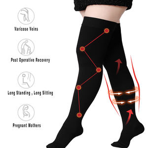 डॉक्टर ने पैर की सूजन वाली वैरिकाज़ नसों का उपचार 20-30 एमएचजी संपीड़न स्टॉकिंग बंद पैर के पैर की हड्डी - Product Image 6