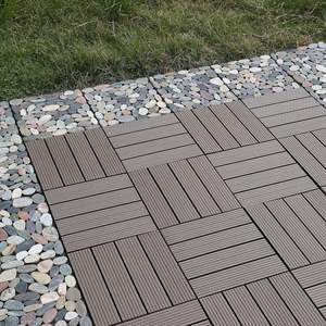 Tarima para Terraza de Fácil Instalación, Resistente al Agua, Sin Astillas, Baldosas de WPC para Exterior, Enclavables, Hazlo Tú Mismo - Product Image 4