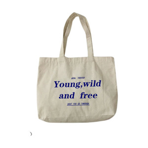 Promotion Simple Custom Natural Durable Cotton Canvas <strong>Shopping</strong> Tote Bag with <strong>Printed</strong> Logo Shoulder Closure and Letter <strong>Pattern</strong> - Product Image 6