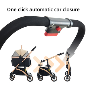 Vente en gros de <span class=keywords><strong>poussette</strong></span> pliable détachable pour chat à quatre roues, <span class=keywords><strong>poussette</strong></span> japonaise pour chien et chat - Product Image 4