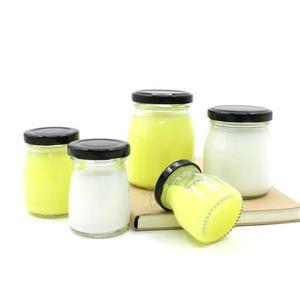 Bocaux en verre pour aliments avec couvercle à vis en métal, contenants de cuisine de 50 ml, 75 ml, 100 ml, 150 ml, 200 ml, pour pouding, lait, yaourt - Product Image 6
