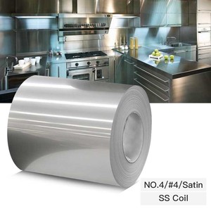 AISI SUS 2B SS rollos bobinas de acero inoxidable grado 201 Espejo HL No.4 430 410 316 304 tira de acero de bobina de acero inoxidable laminado en frío - Product Image 5