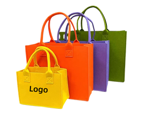Sac fourre-tout promotionnel en feutre de haute qualité, personnalisable avec logo et taille, faible MOQ, prix compétitif - Product Image 1