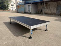 Estructura Robusta de Aluminio, Plataforma de Escenario Modular Portátil para Festivales de Música, Conciertos, Bodas, Espectáculos, Conciertos de Rock