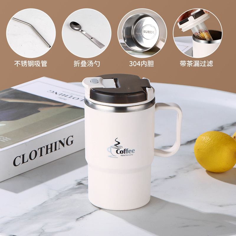 Cuchara plegable 304, color blanco marfil "High Match" para casa de té.