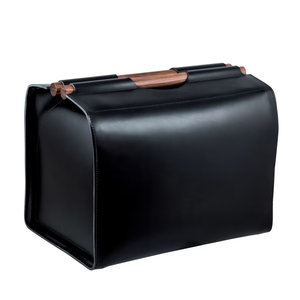 Có thể gập lại giặt giỏ lưu trữ túi giặt giỏ với nắp PU da mục tiêu giặt giỏ bin container - Product Image 2