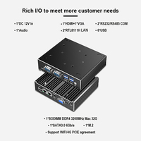 Computadora Industrial Integrada de Cuatro Núcleos, Compatible con DDR4, Personalización Completa con VGA HDMI, Mini PC N100, Windows 10/Linux