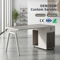 Offre Spéciale Table de poste de travail minimaliste moderne pour une seule personne Bureau durable pour les employés Mobilier de bureau