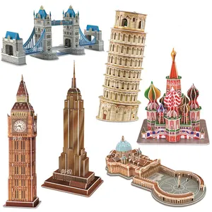 Andere Speelgoed Wereld Illustere Building Custom Box Meest Woord Beroemde Architectonische 3d Papier Puzzel