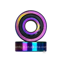 16-PCS Overlap Si3N4 Black Hybrid 11-Ball Mini Ceramic Bearings 608 627 Inline Quad Speed Skate Rodamientos with 8-PCS Spacers