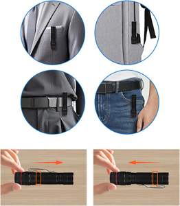 Vente en gros de mini lampes torche LED en aluminium de haute qualité, bon marché, avec logo gratuit, rechargeables par USB, cadeau promotionnel, stylo torche - Product Image 2