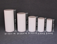 Pied de Colonne Cylindrique en Métal, Présentoir de Buffet pour Table de Réception de Mariage, Socle pour Présentation de Gâteaux, Fleurs, Aliments et Fruits