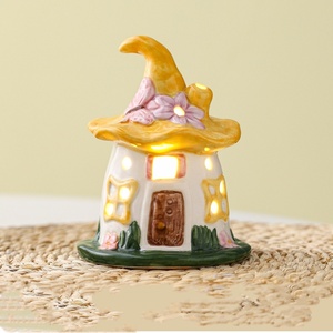 Linda Lámpara de Noche de Cerámica con Forma de <span class=keywords><strong>Casa</strong></span> Mágica para Halloween, Lámpara de Noche para Dormitorio Infantil, Lámpara de Noche Acogedora para Dormir, Regalo de Cumpleaños - Product Image 6