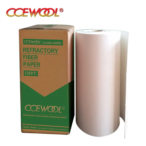 CCEWOOL papel de lã de fibra cerâmica 5mm para indústria vidreira selagem em alta temperatura