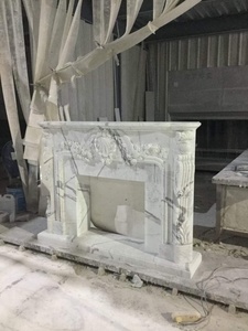Cheminée en marbre d'Italie, <span class=keywords><strong>insert</strong></span> de cheminée en marbre, cheminée en marbre blanc de Carrare - Product Image 2