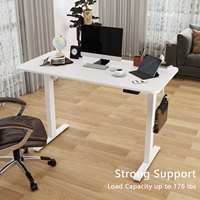 Bureau réglable électriquement, bureau debout, double moteur, bureau de luxe moderne, table de bureau de luxe, table de bureau