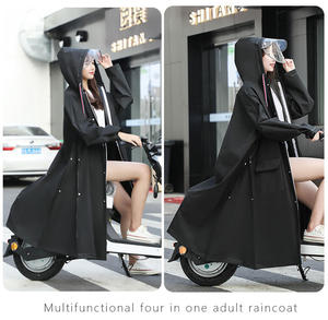 Cơ thể dài của phụ nữ chống bão mưa đơn nam mùa hè không thấm nước người lớn cưỡi EVA Poncho với hai chiếc mũ áo mưa - Product Image 6