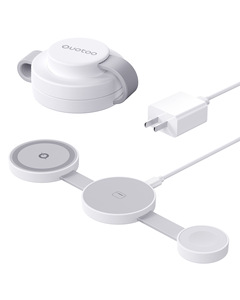 <span class=keywords><strong>Mini</strong></span> Caricatore Wireless Magnetico Pieghevole 3 in 1 Portatile per iPhone, Apple Watch, <span class=keywords><strong>Airpods</strong></span>, Nuovo Design 2025 - Product Image 2