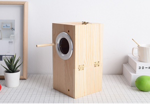 Gỗ Chim Vẹt Hộp Lồng Parakeet Nhà Nhân Giống Cave Cho Lovebirds Cockatiel - Product Image 4