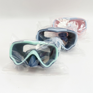 3 colori Standard OEM logo personalizzato colore materiale di alta qualità vetro temperato singola lente maschera subacquea per i bambini - Product Image 6