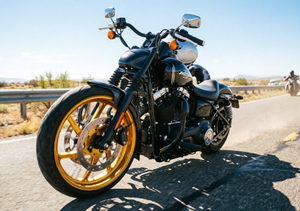 VIMAS 2026 Nouvelle Jante de Moto Dorée à 6 Rayons Style Dernier Cri, <span class=keywords><strong>Roues</strong></span> Forgées Haute Brillance pour Modèles Touring - Product Image 3