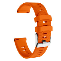 Gelang Jam Tangan Sport Pengganti Upro 20mm Quick Release Pin Buckle, Tali Jam Tangan Pintar Silikon Lembut untuk Garmin Forerunner 245