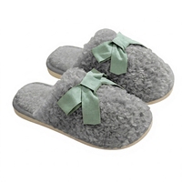 Chaussons d'intérieur/extérieur chauds en coton pour femmes, antidérapants, pour l'hiver/le printemps/le été, avec amorti et bout fermé